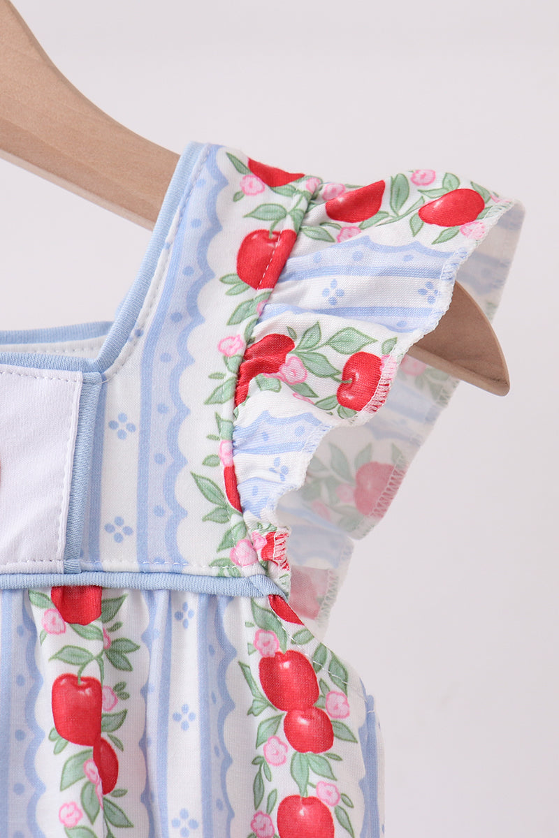 RED APPLE APPLIQUE BUBBLE