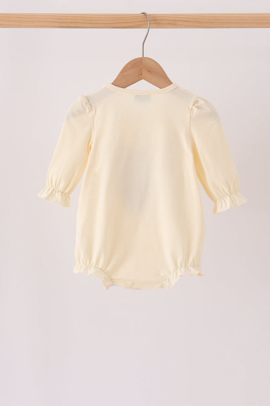 Cream Football French Knot Bubble