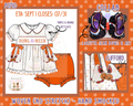 HOWL-O-WEEN Orange Dog - Hand Smock