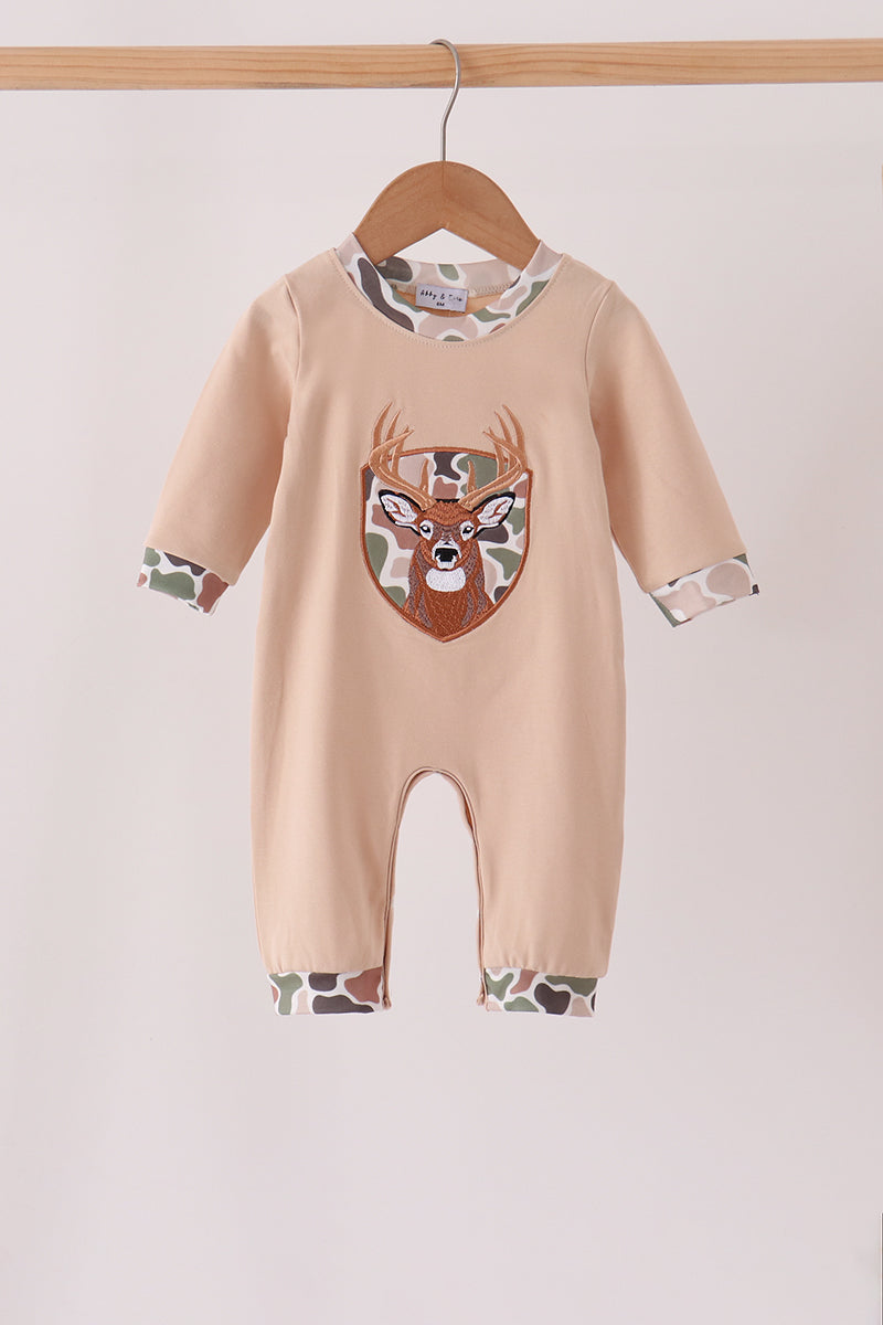 Camo Deer Applique Romper