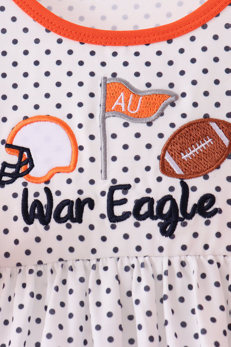 Auburn War Eagle Embroidery Pants Set