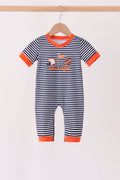 Auburn War Eagle Embroidery Romper