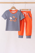 Auburn War Eagle Embroidery Pants Set
