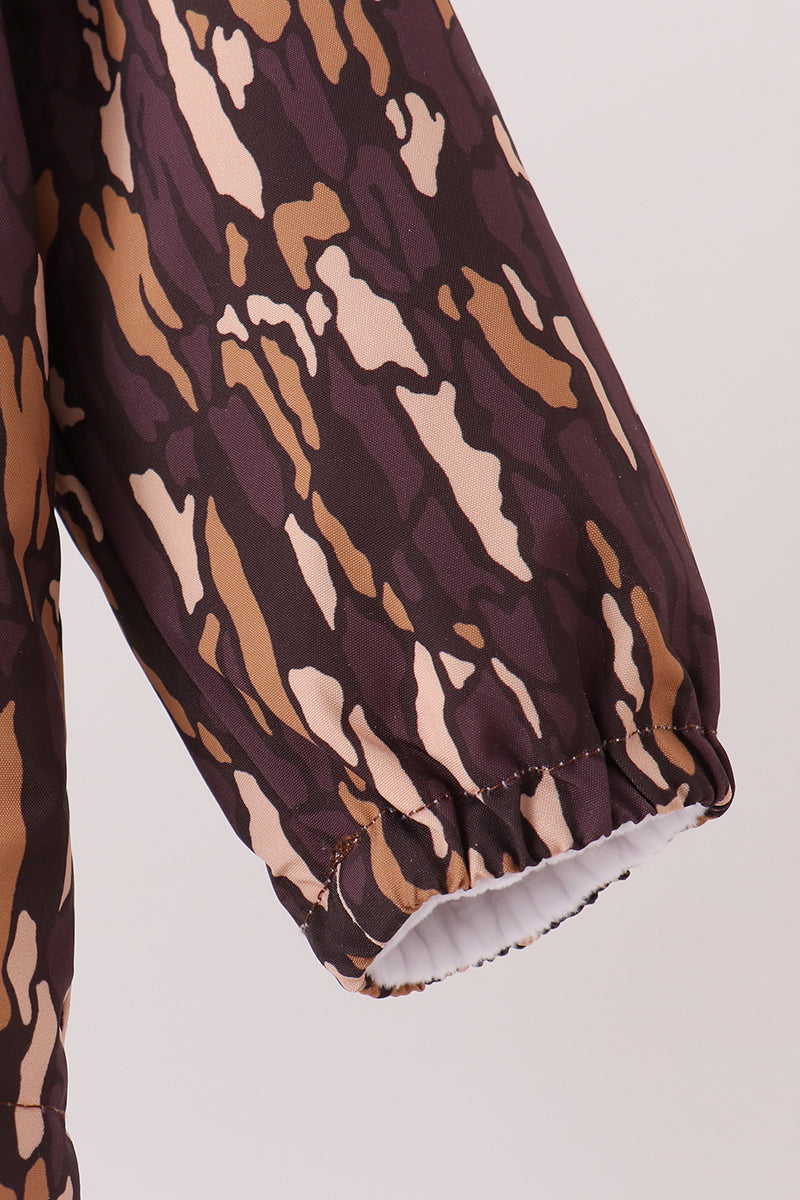 Brown Camouflage Raincoat