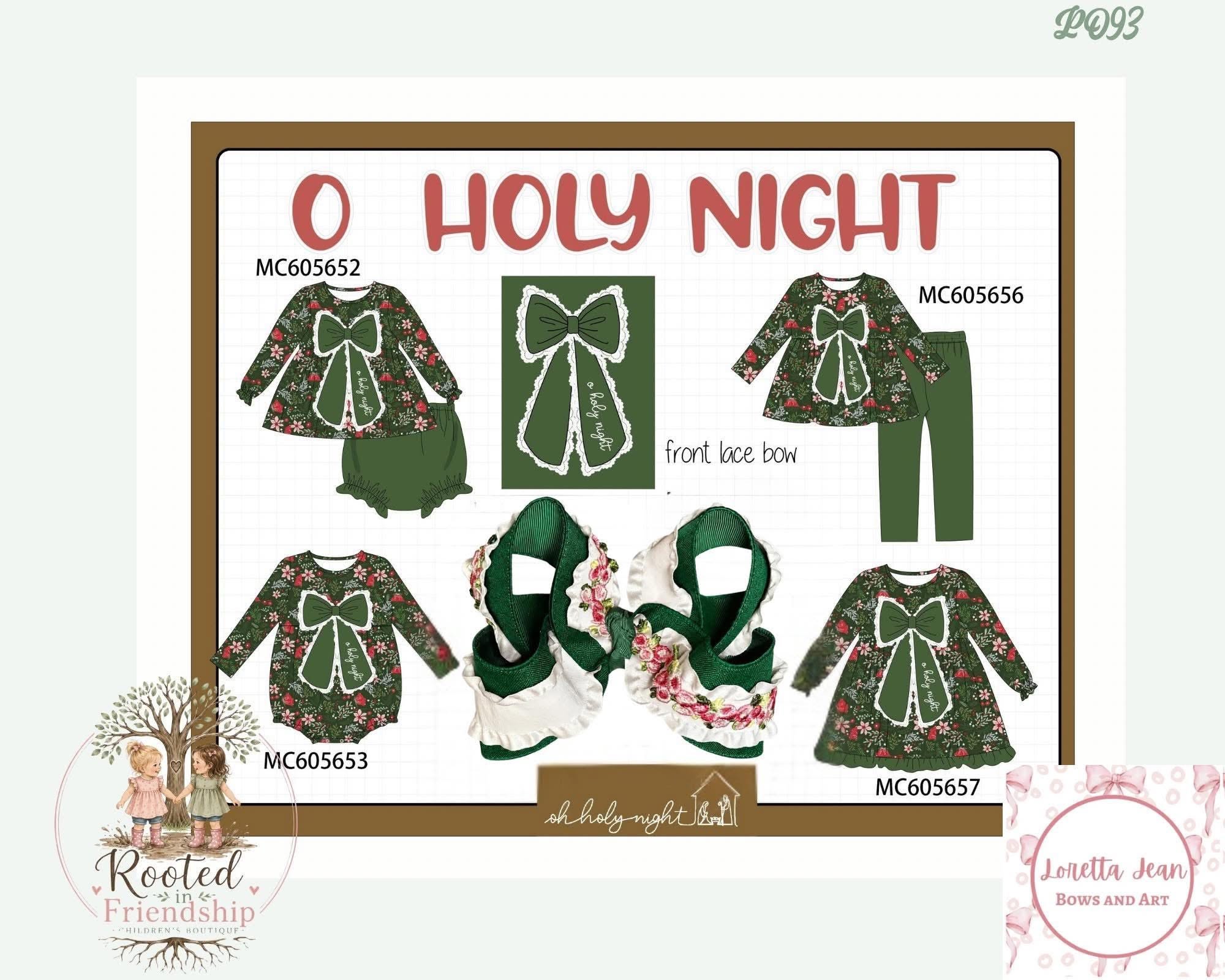 PO93 Green floral print bow collection - Dress