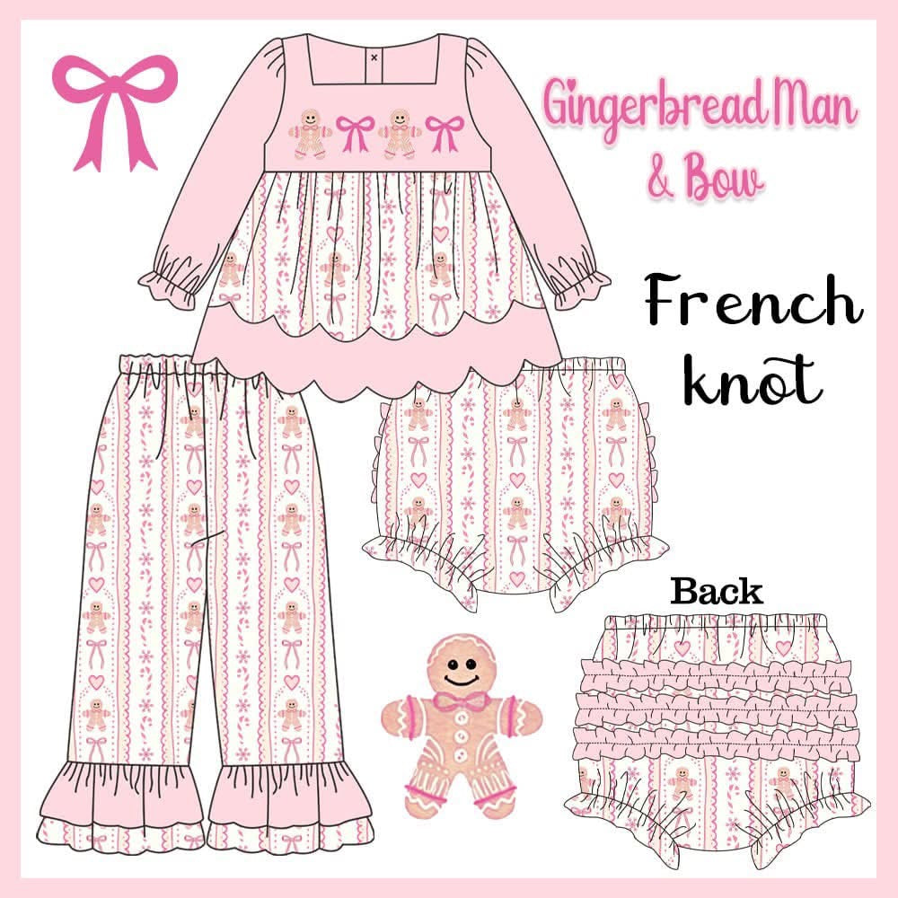 Gingerbread Man & Bow