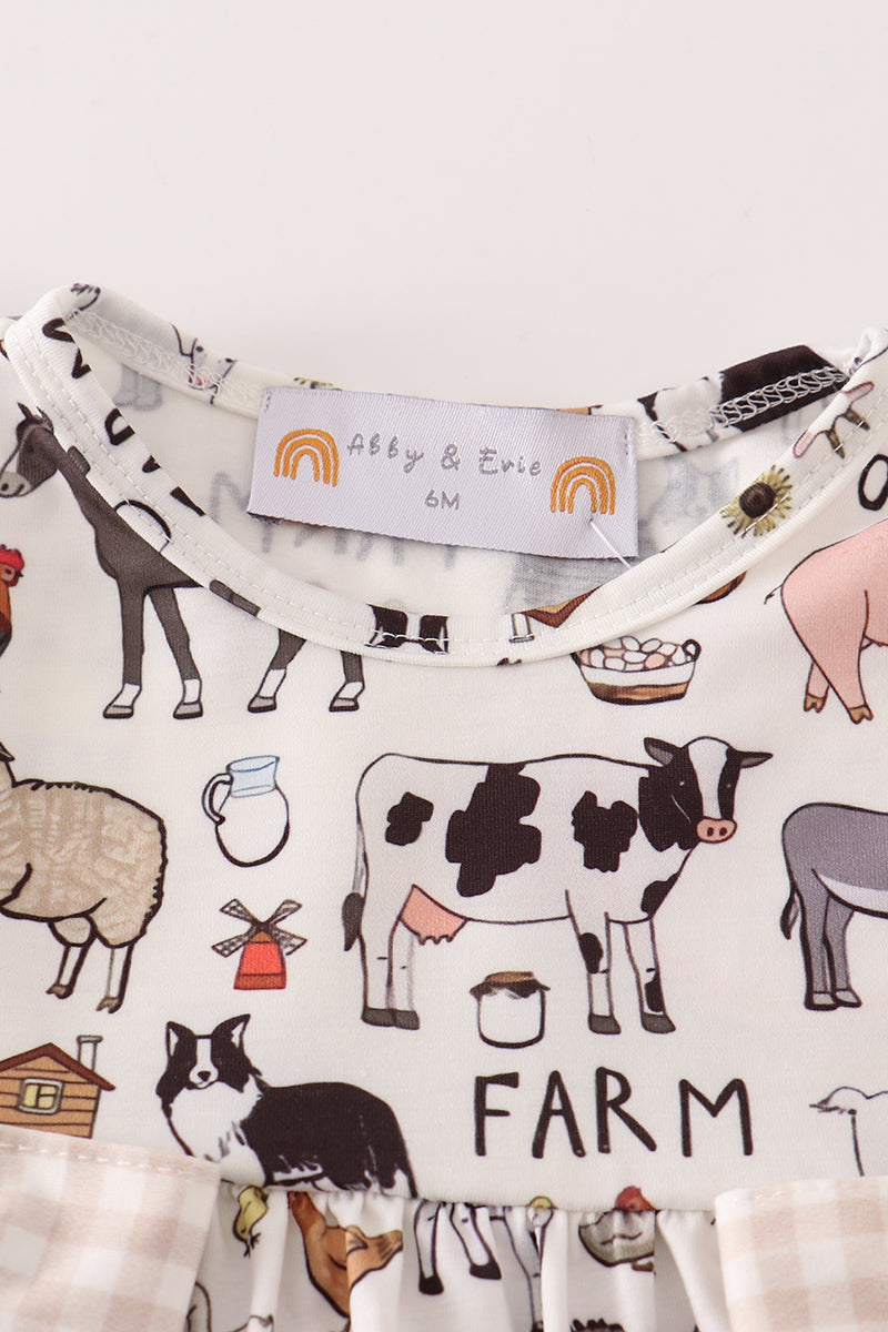 BEIGE FARM BLOOMER SET