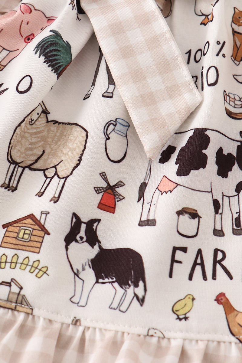BEIGE FARM BLOOMER SET