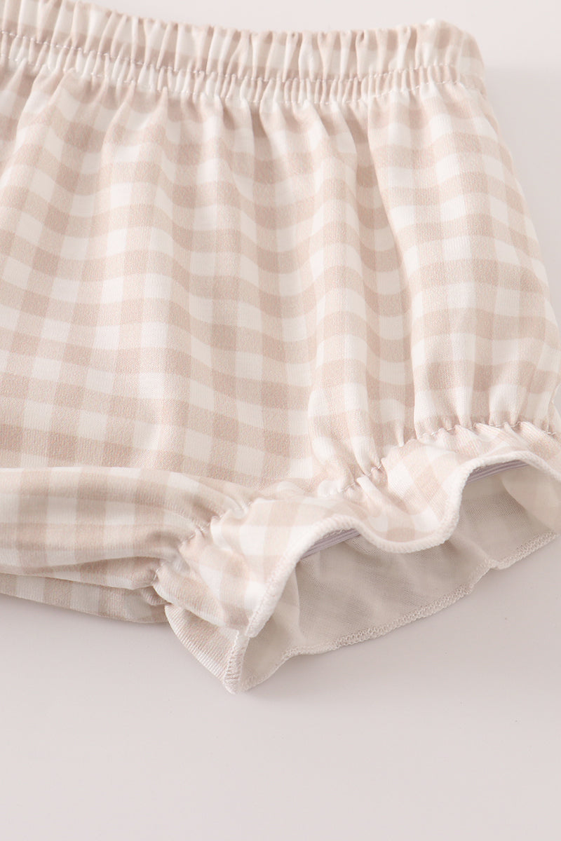 BEIGE FARM BLOOMER SET