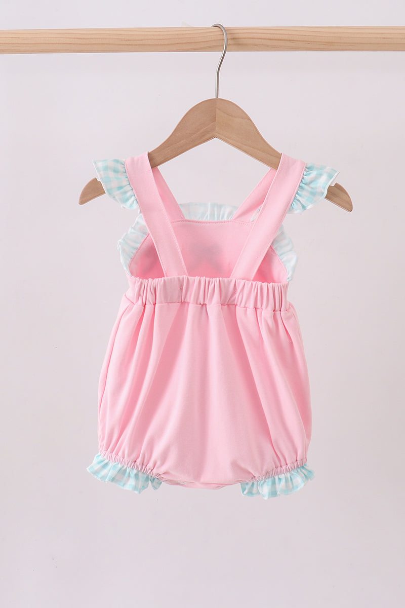 PINK BOW FRENCH KNOT BOW BUBBLE