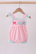 PINK BOW FRENCH KNOT BOW BUBBLE
