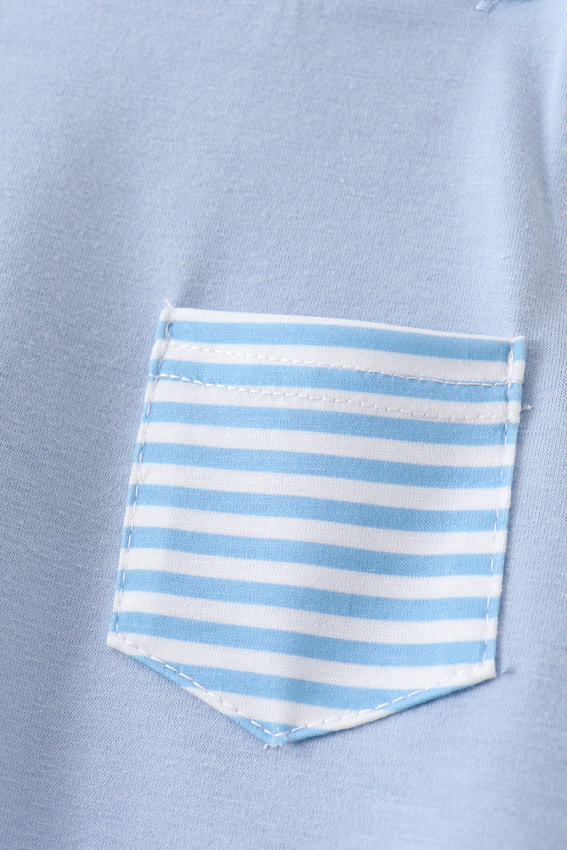 BOYS - BLUE STRIPE BUBBLE