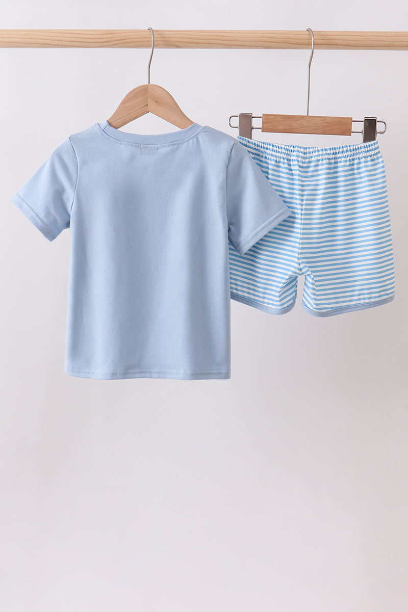 BOYS - BLUE STRIPE SET