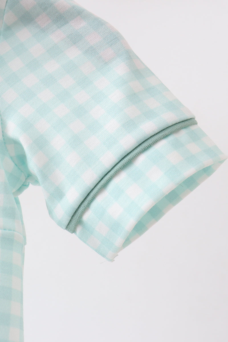 BOYS - SAGE PLAID BUBBLE