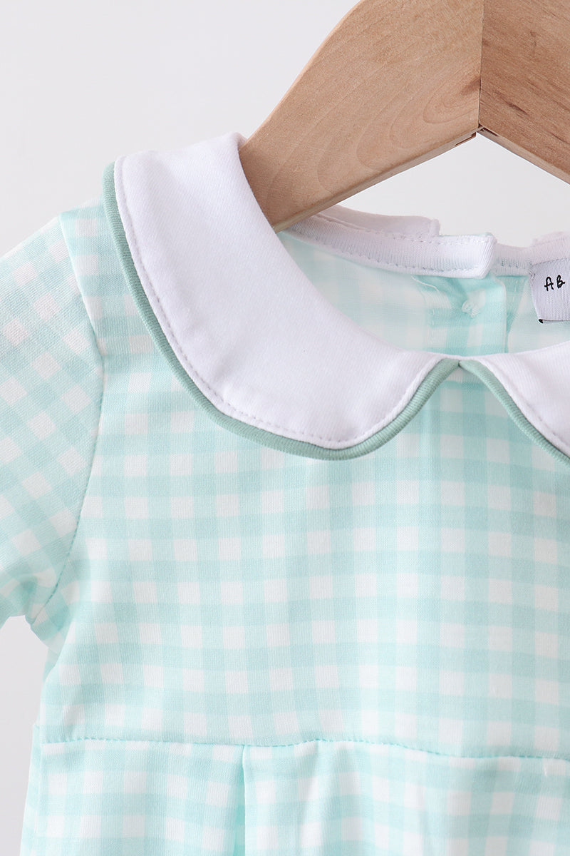 BOYS - SAGE PLAID BUBBLE