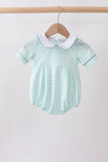 BOYS - SAGE PLAID BUBBLE