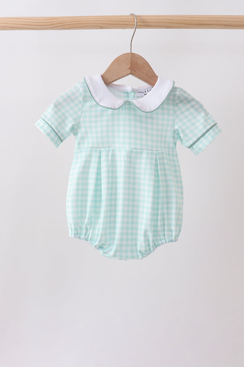 BOYS - SAGE PLAID BUBBLE