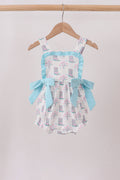 BLUE BOOTS RUFFLE BUBBLE