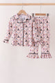 Pink Spooky print bamboo pajama set