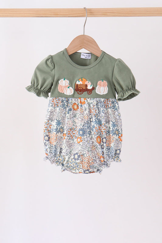 Green pumpkin french knot bubble