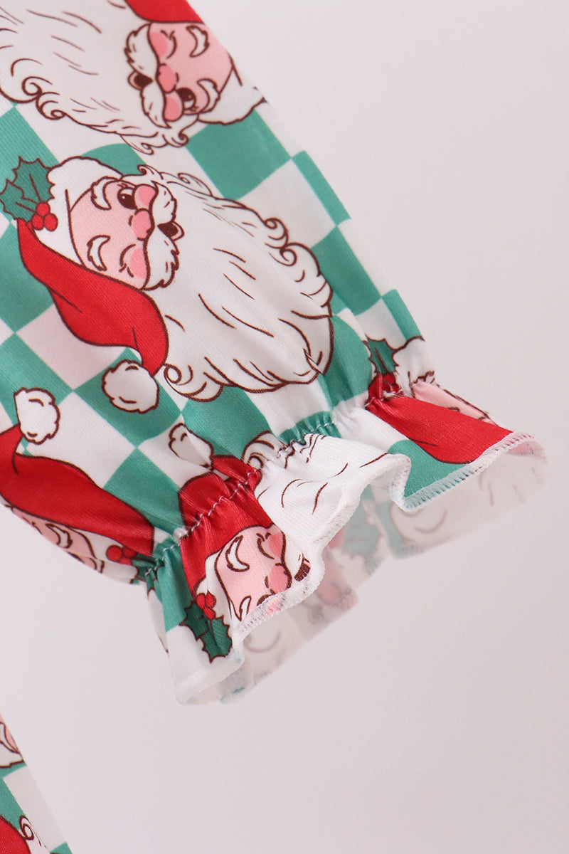 Red Santa Bow Lace Dress
