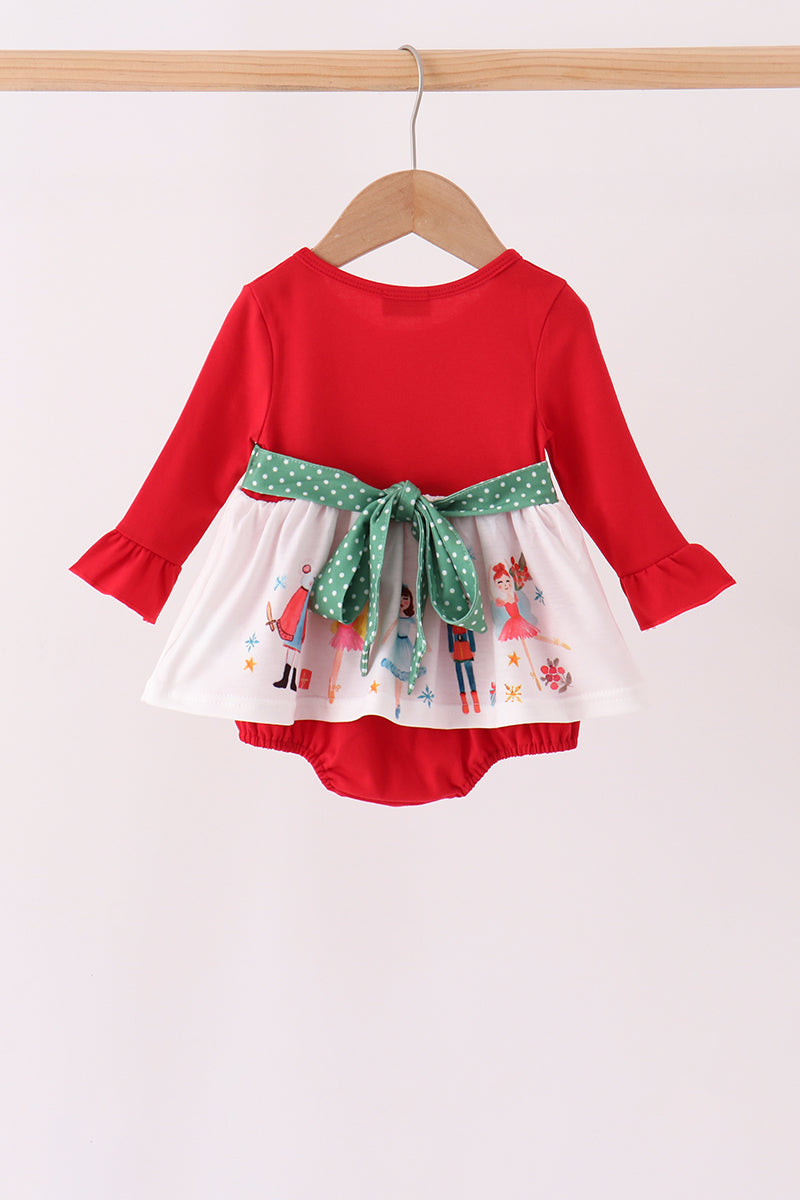 Red Nutcracker Ruffle Bubble
