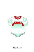 PO95 Blue stripe valentine's day airplane embroidery collection - Bubble