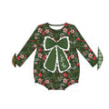 PO93 Green floral print bow collection - Bubble