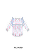 PO95 Blue MAMA'S GIRL embroidery floral collection - Bubble