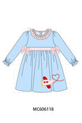 PO95 Blue valentine's day airplane applique collection - Dress