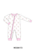 PO95 Blue&pink christmas santa claus pajama collection - Girl Sleeper
