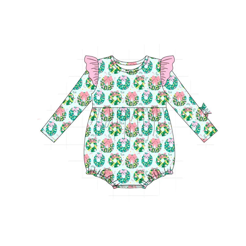 PO95 Teal nativity embroidery plaid collection - Bubble