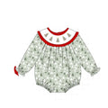 PO95 Green christmas tree embroidery collection - Bubble