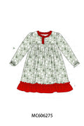 PO95 Green christmas tree embroidery collection - Night Gown