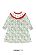 PO95 Green christmas tree embroidery collection - Dress