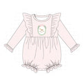 PO95 Pink christmas horse embroidery gingham collection - Bubble