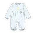 PO94 Pink&blue stripe bow applique collection - Boys Romper