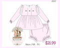 PO93 Pink christmas holly embroidery collection - Diaper Set